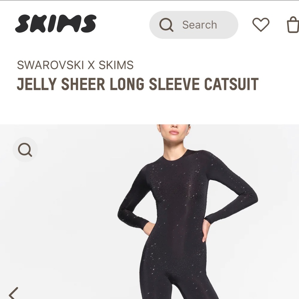 NWT SKIMS SWAROVSKI LIMITED JUMPSUIT